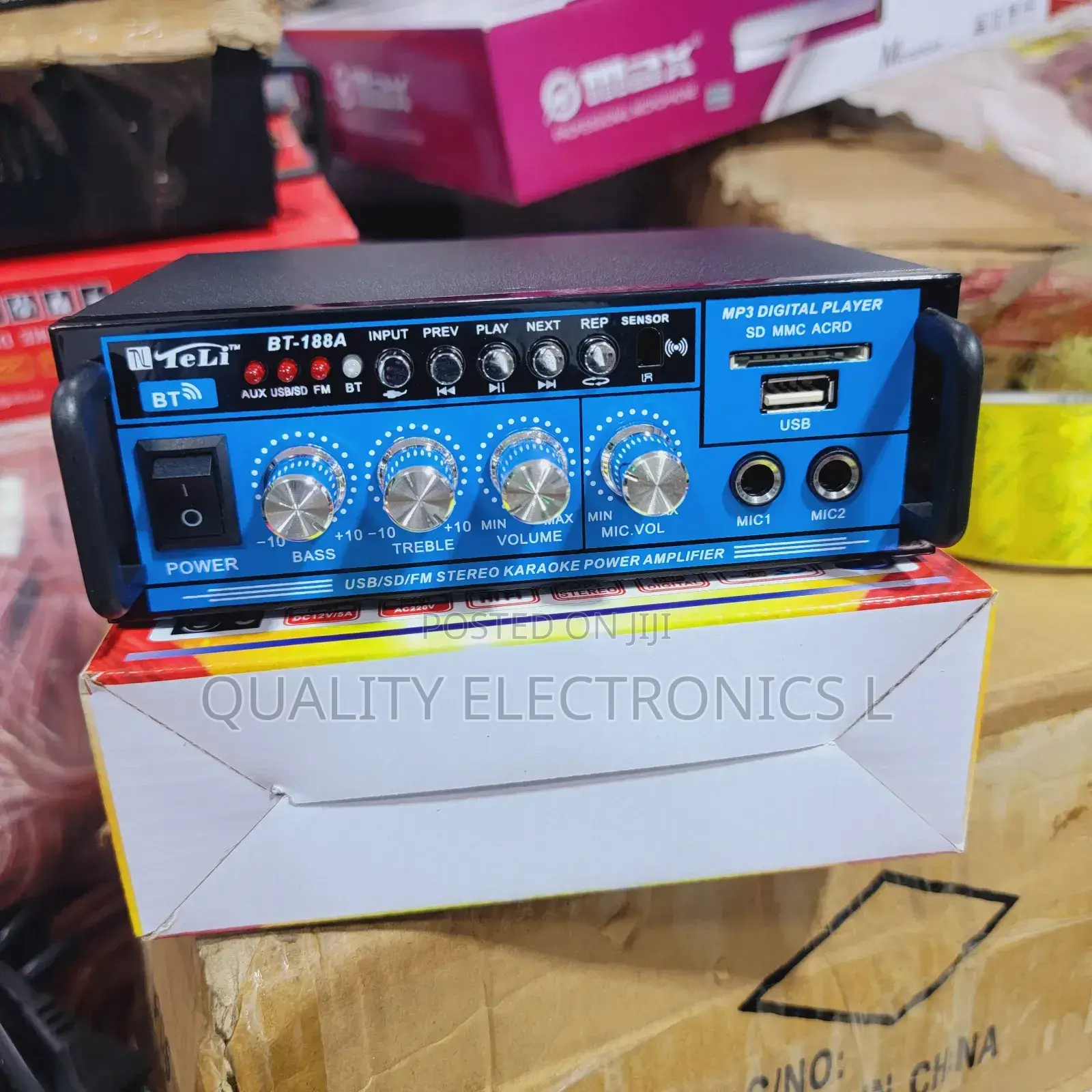 Bluetooth Mp3 Digital Amplifier (Microphone Port)