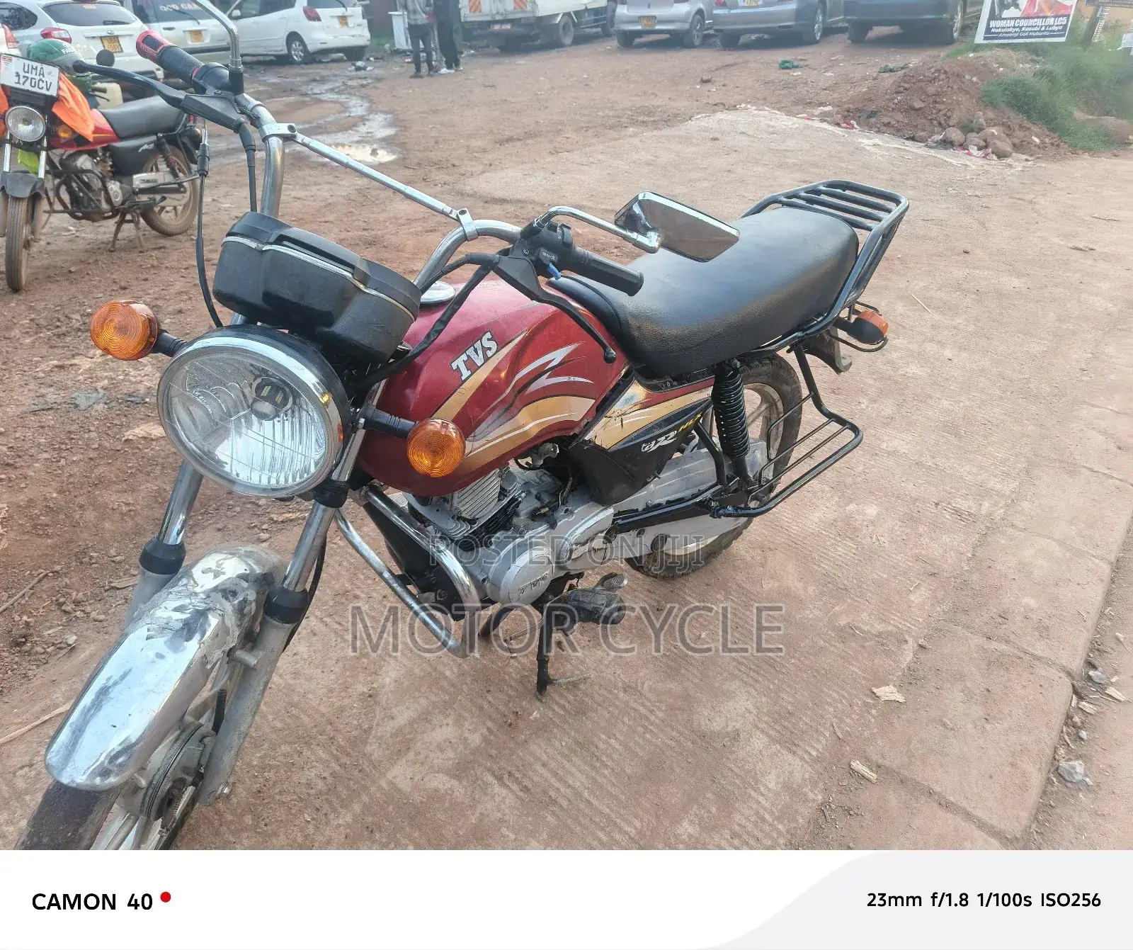 TVS XL 100 2018 Red