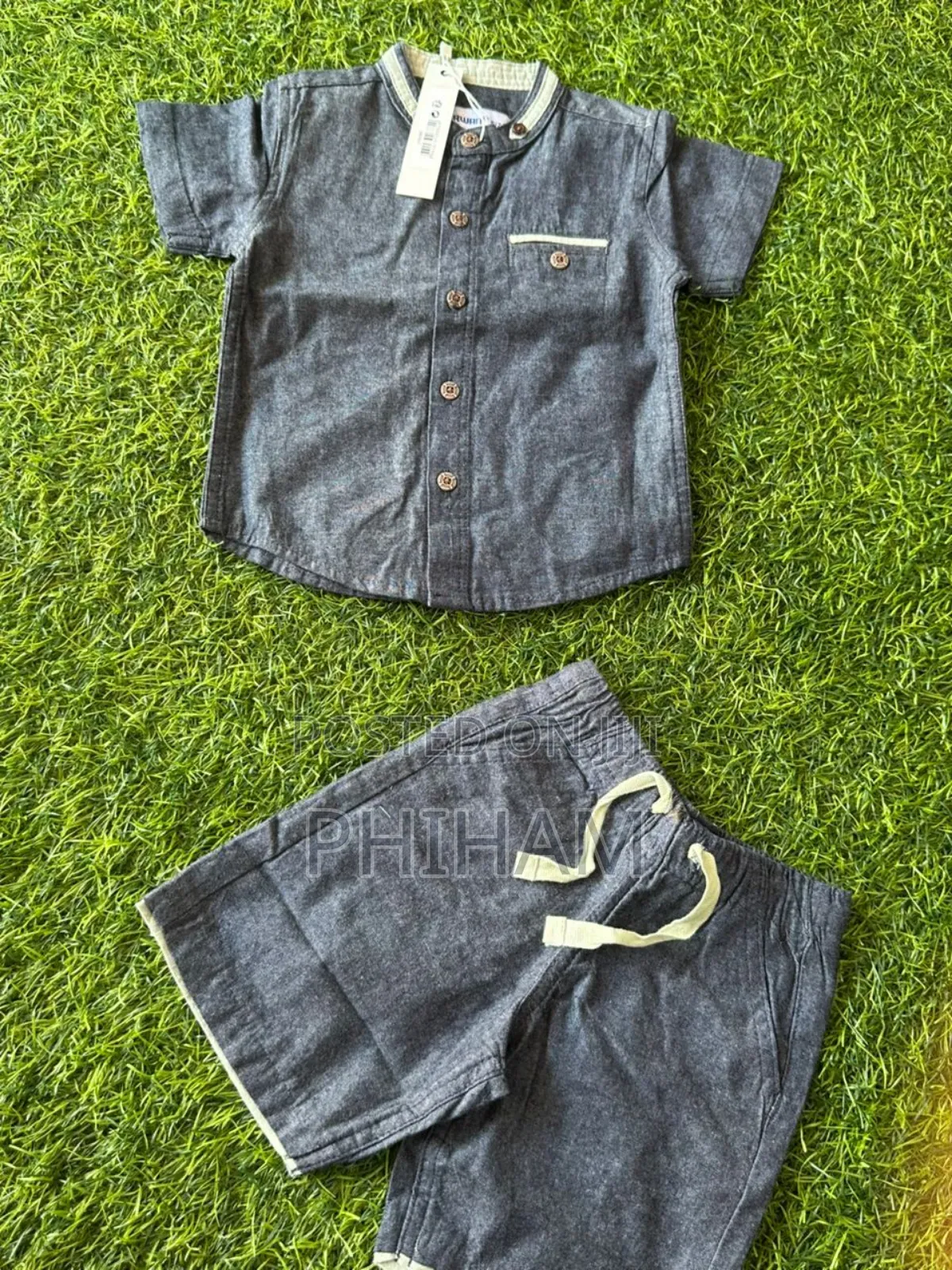 Boys Soft Jean 2pc Set