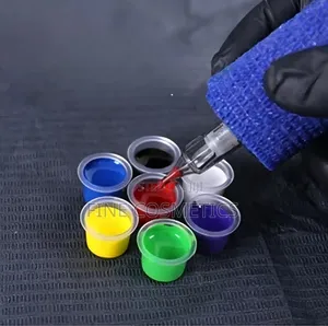 50 Pieces Tattoo Inkpots | Plastic Transparent Pigment Cups Container