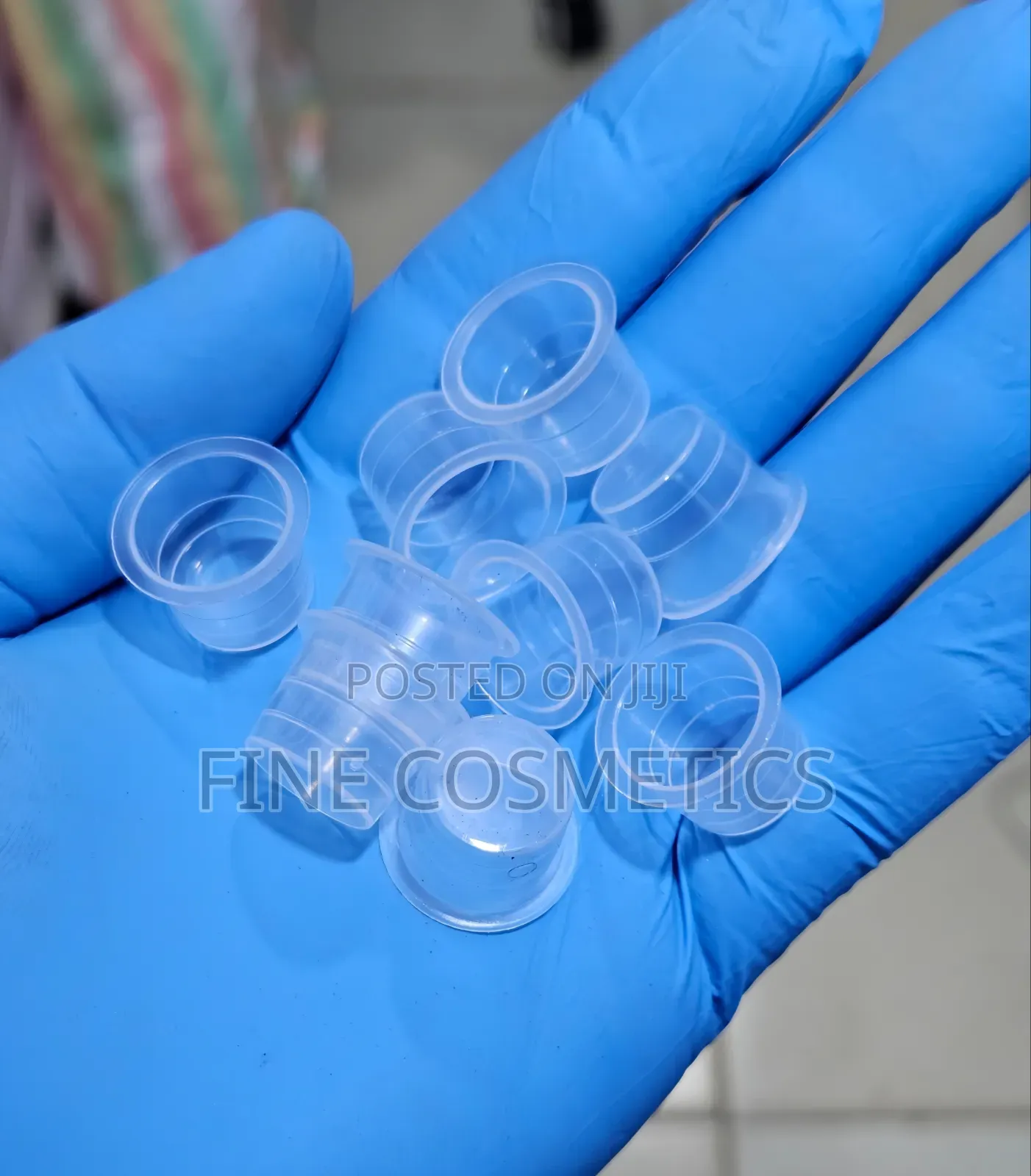 50 Pieces Tattoo Inkpots | Plastic Transparent Pigment Cups Container