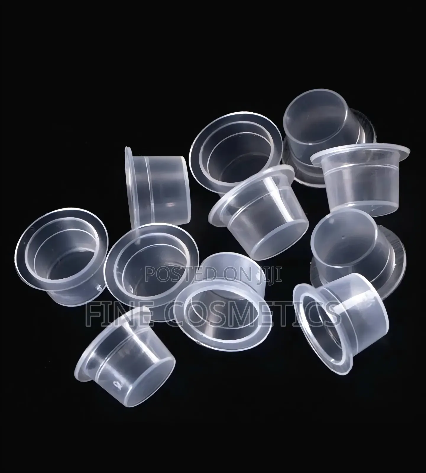 50 Pieces Tattoo Inkpots | Plastic Transparent Pigment Cups Container