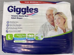 30 Count Giggles Adult Diaper, Sizes( M,L,Xl), Wetness Indicator