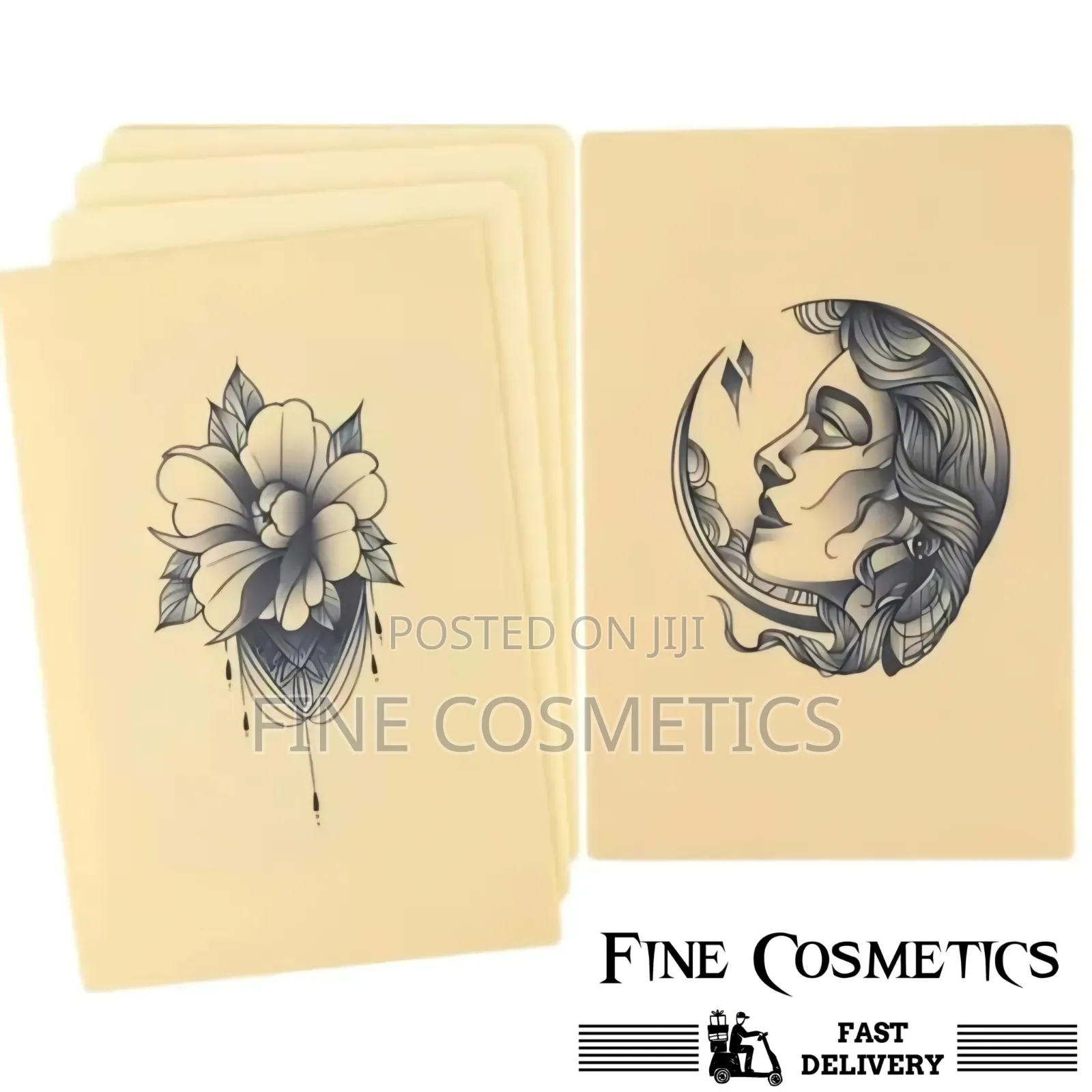 3pieces Double Sides Fake Skin Tattoo Practice for Beginners and Pros