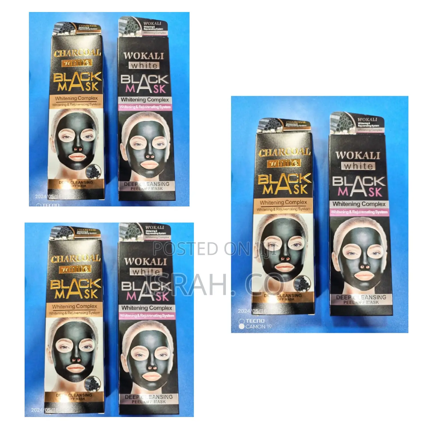 Wokali Black Mask Whitening Complexion Peel Off 130ml