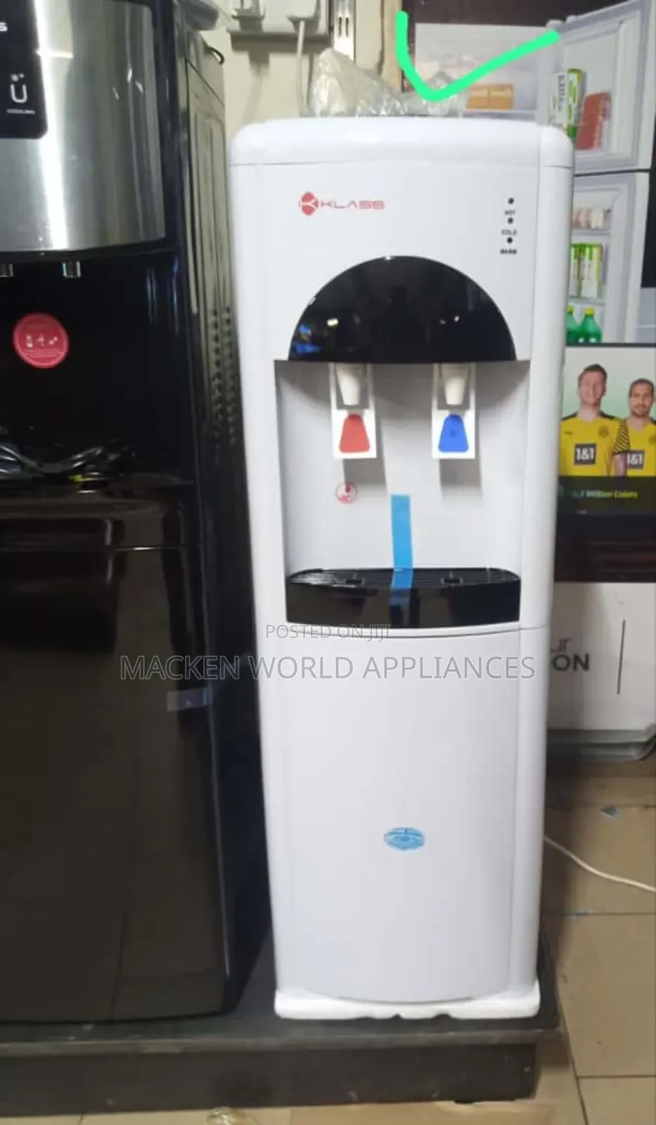 Klass 2 Taps Hot and Cold Water Dispenser Bottom Load – White