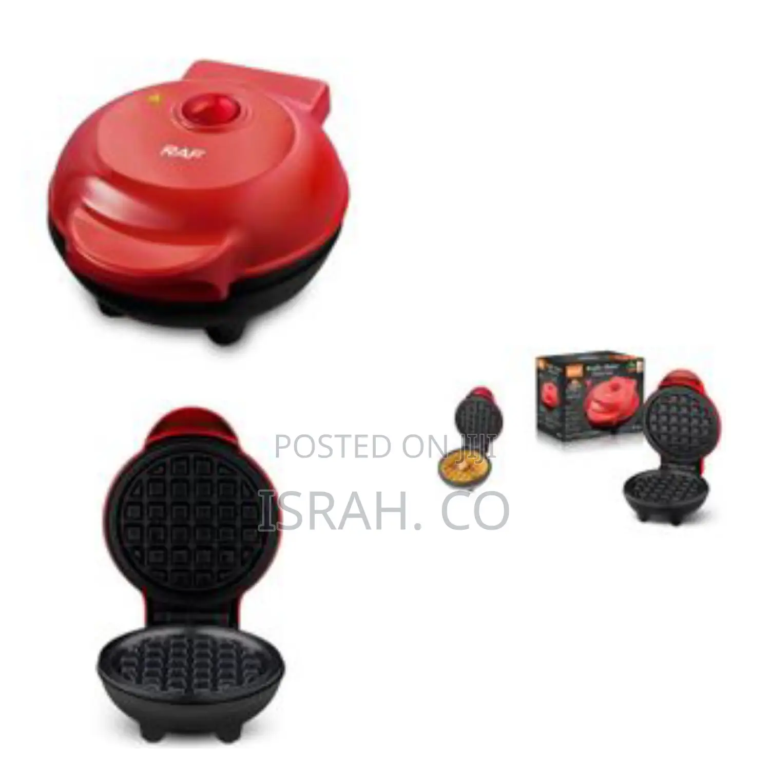 Non Stick Iron Round Waffle Maker Grill Machine