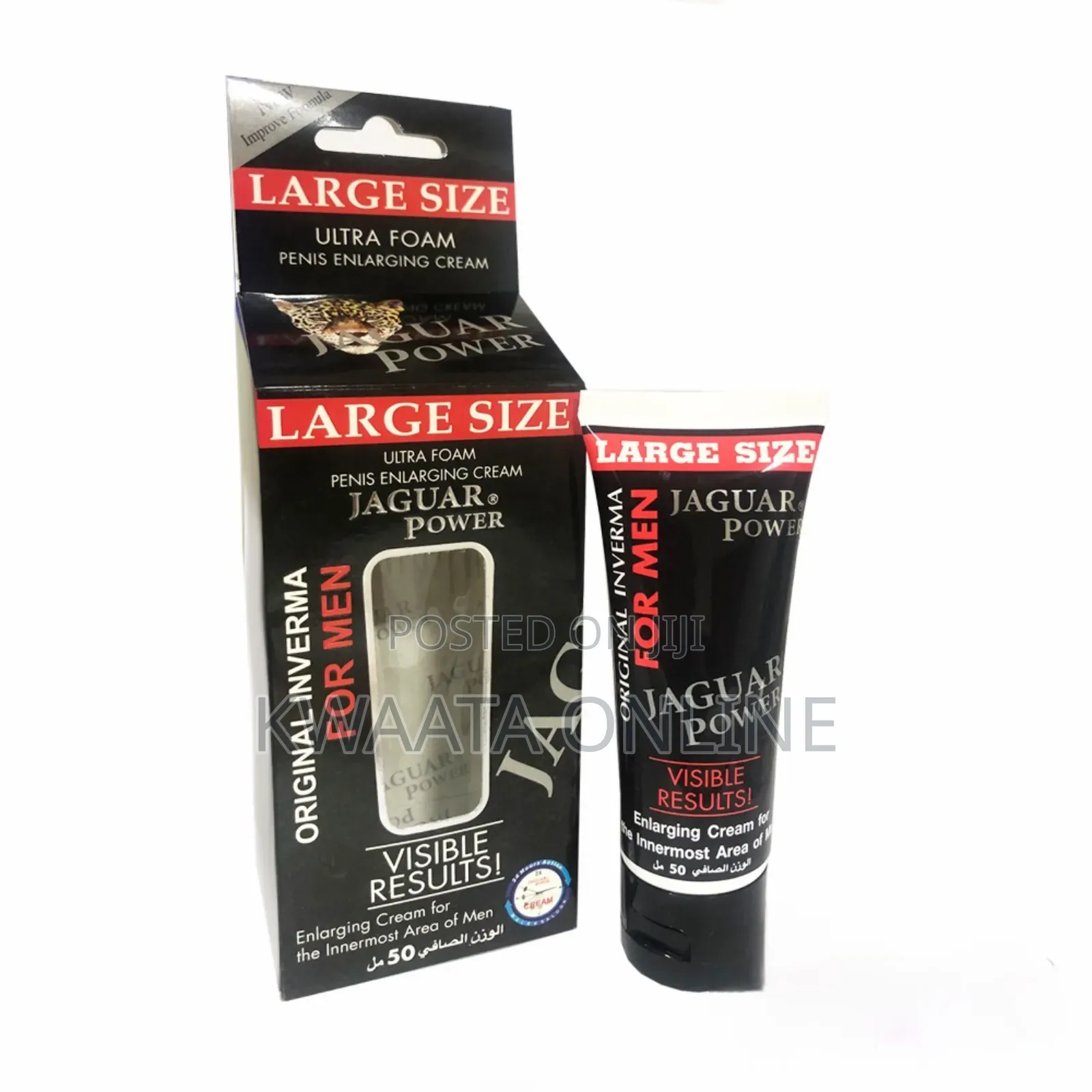 Jaguar Power Ultra Foam Penis Enlargement Cream for Men