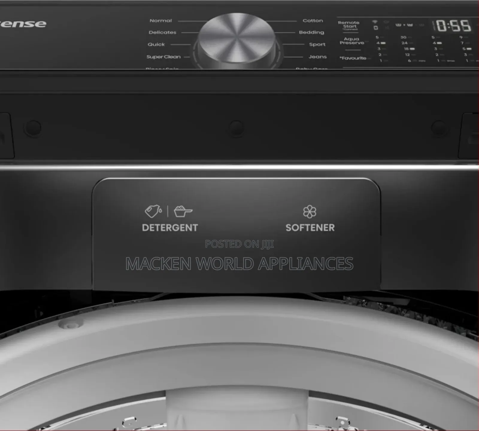 Hisense 18kg Top Loading Fully Automatic Washing Machine Grey 2yr Wrty