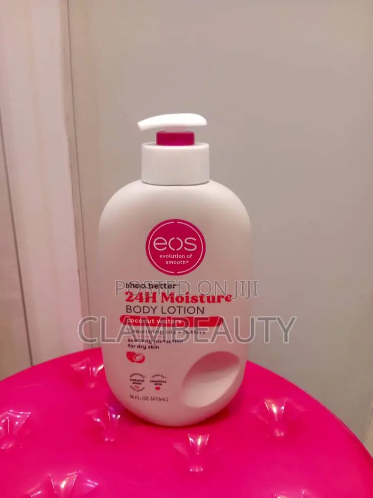 Eos Shea Better 24h Moisture Body Lotion in the Coconut Waters Scent.