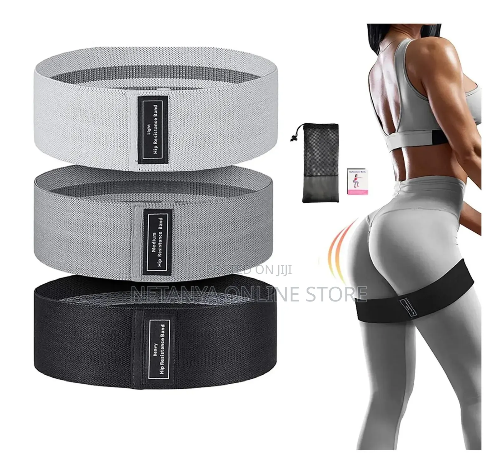 Non Slip Elliptical Exercise Resistance Bands