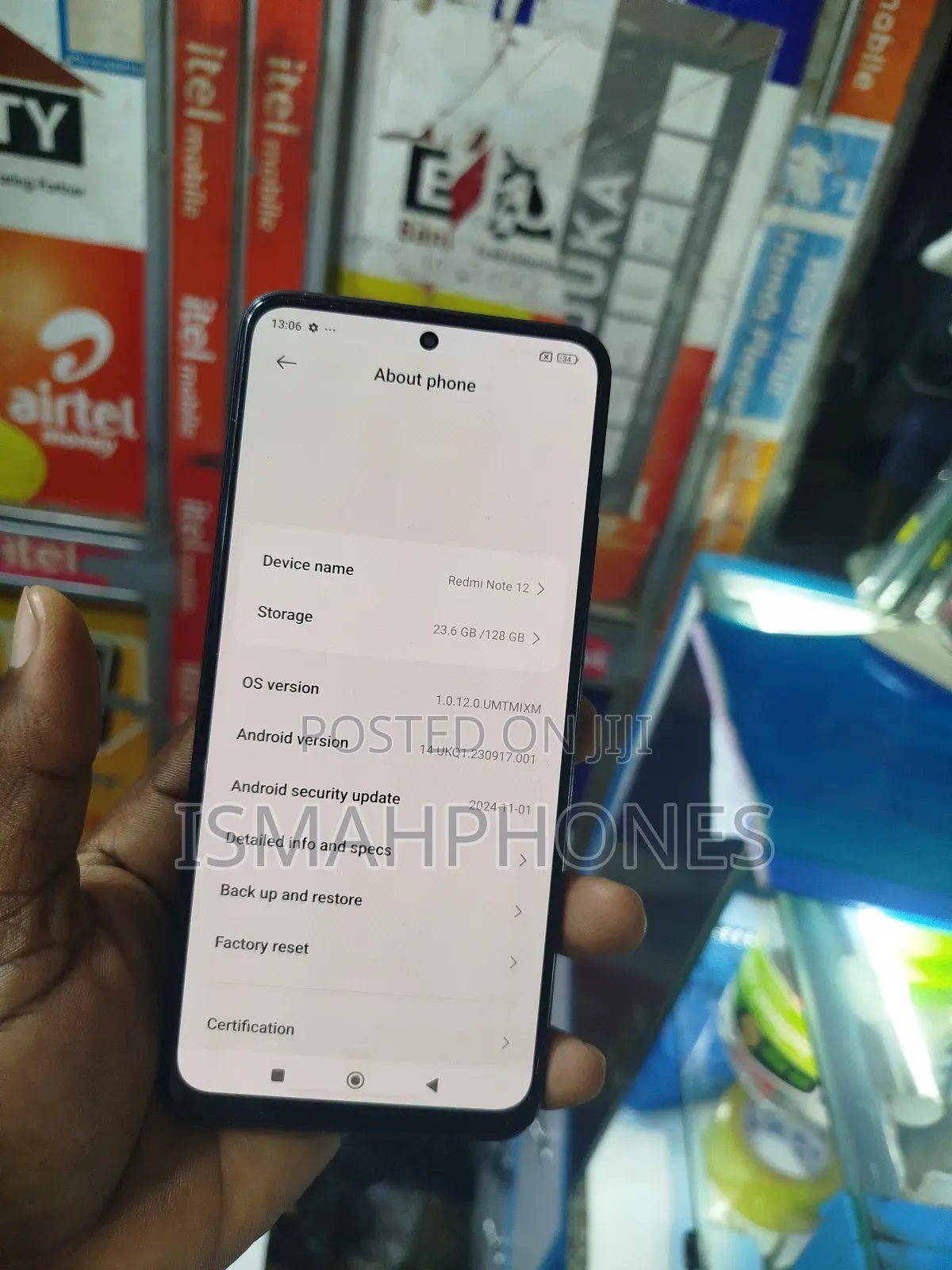 Xiaomi Redmi Note 12 128 GB Black