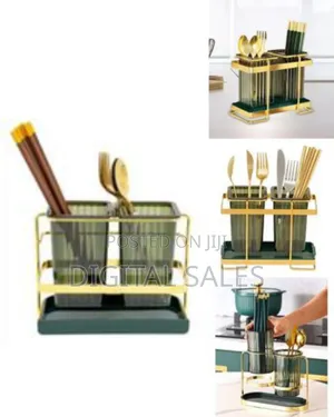 Kitchen Utensil Holder for Countertop 2 Cups Cooking Caddy Cutlery