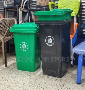Plastic Dust Bin Plastic Dust Bin 120litres Black*Green *