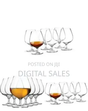Bistro 6 Pieces of Cocktail, Whisky, Brandy Glasses