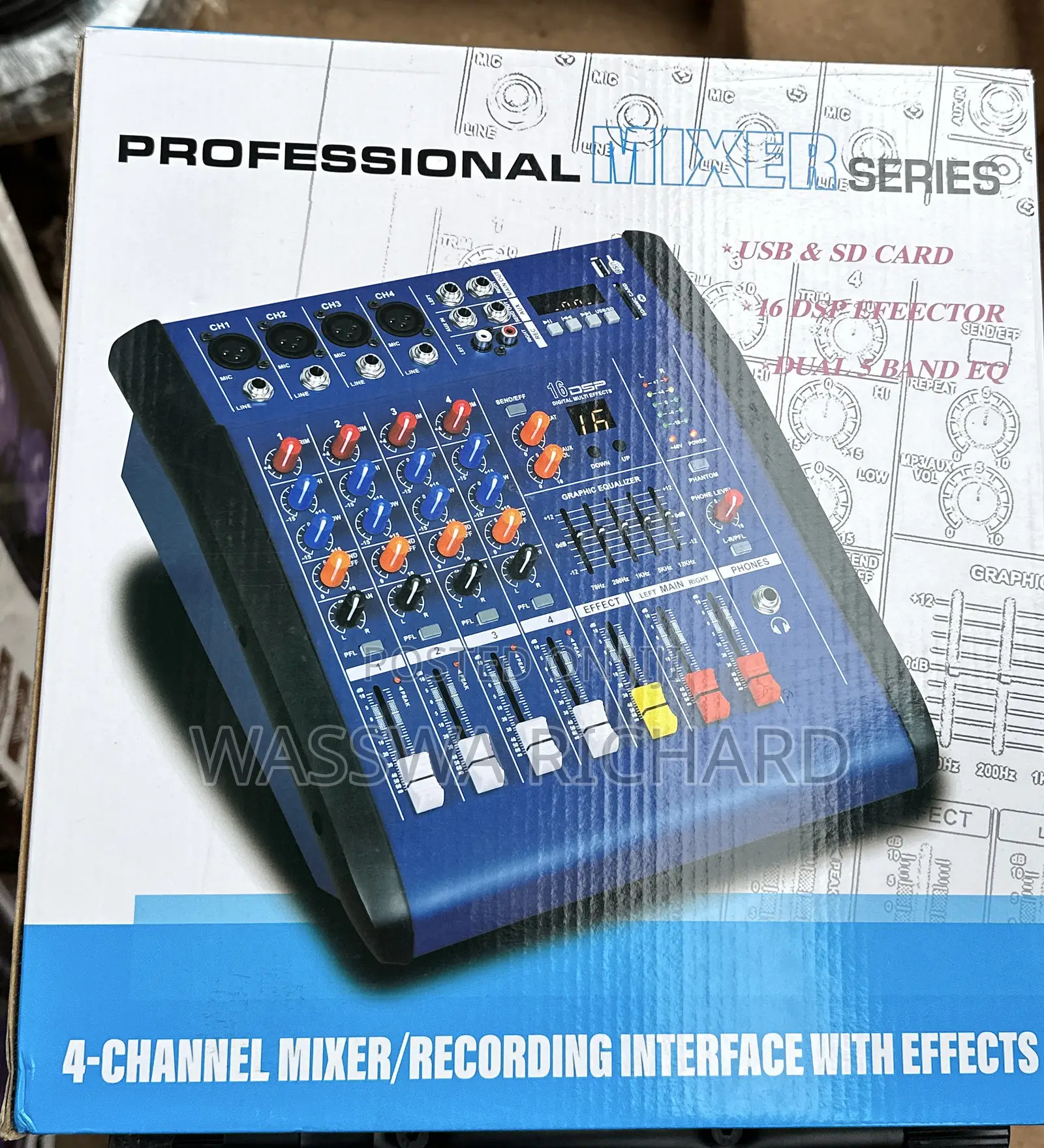 4 Channel Mixer/Recording Interface