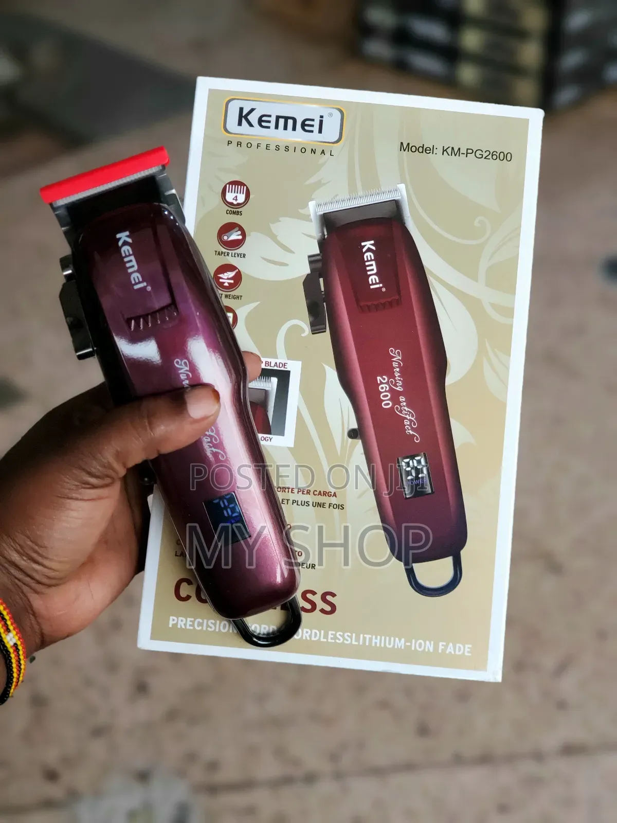 Kemei Km-Pg2600 Rechargable Hair Machine
