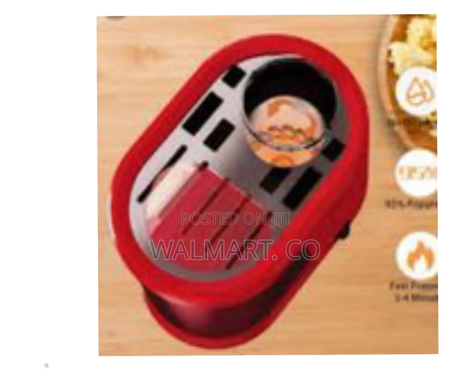 Hot Air Electric Popcorn Machine -Red