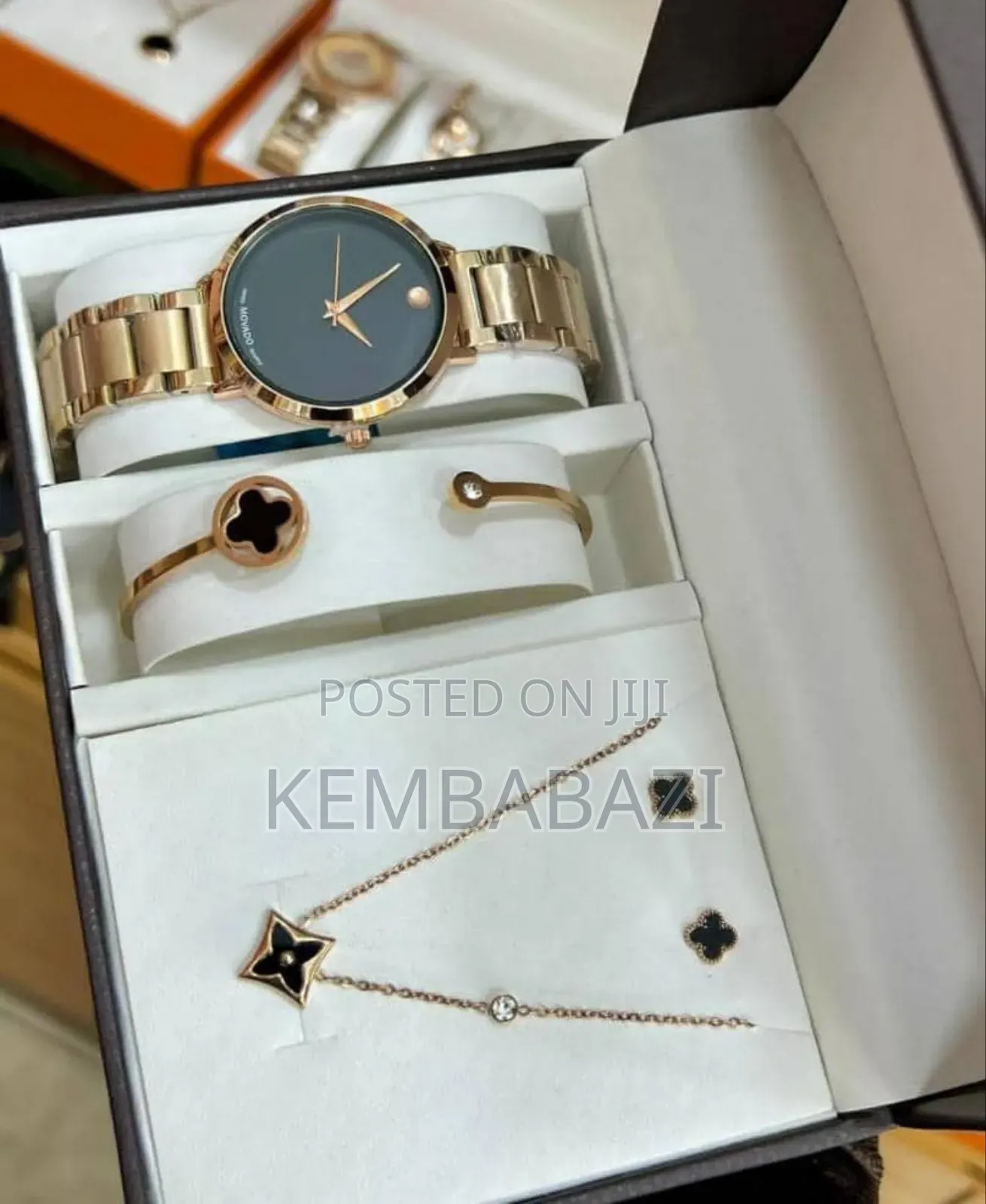 Movado Museum Classic Quartz Watch and Bracelet Gift Set