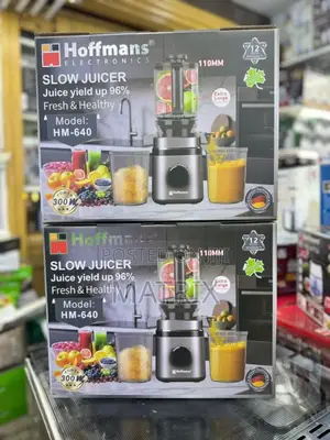 Hoffmans Hm-640 Slow Juicer for Extracting Fresh and Healthy Juices.