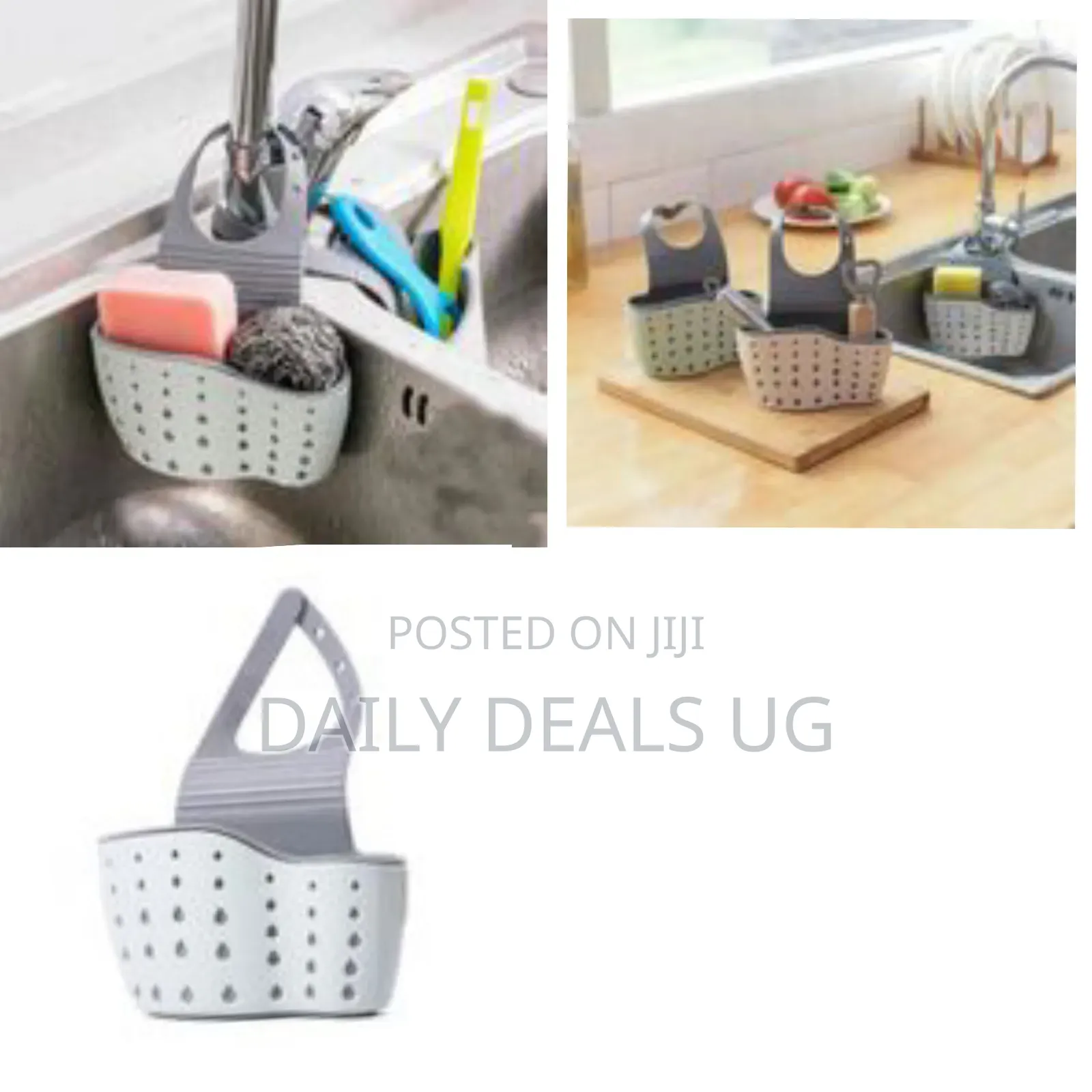 Kitchen Sink Hanging Soap Dish,Sponge Drainer Storage Basket Holder
