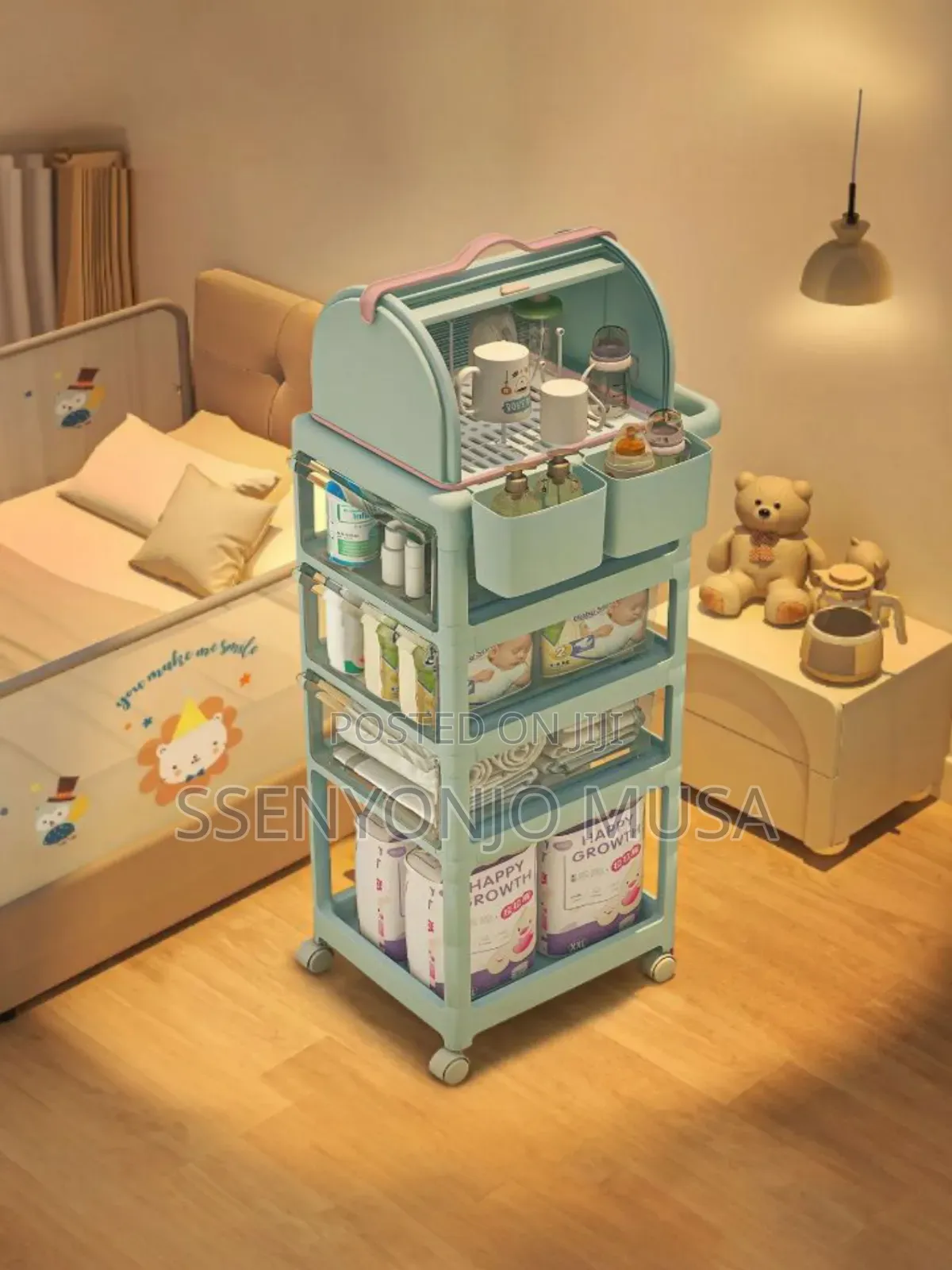 Rolling Utility Cart - Multi-Layer Mobile Storage Rack