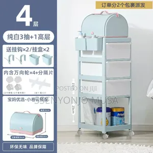 Rolling Utility Cart - Multi-Layer Mobile Storage Rack