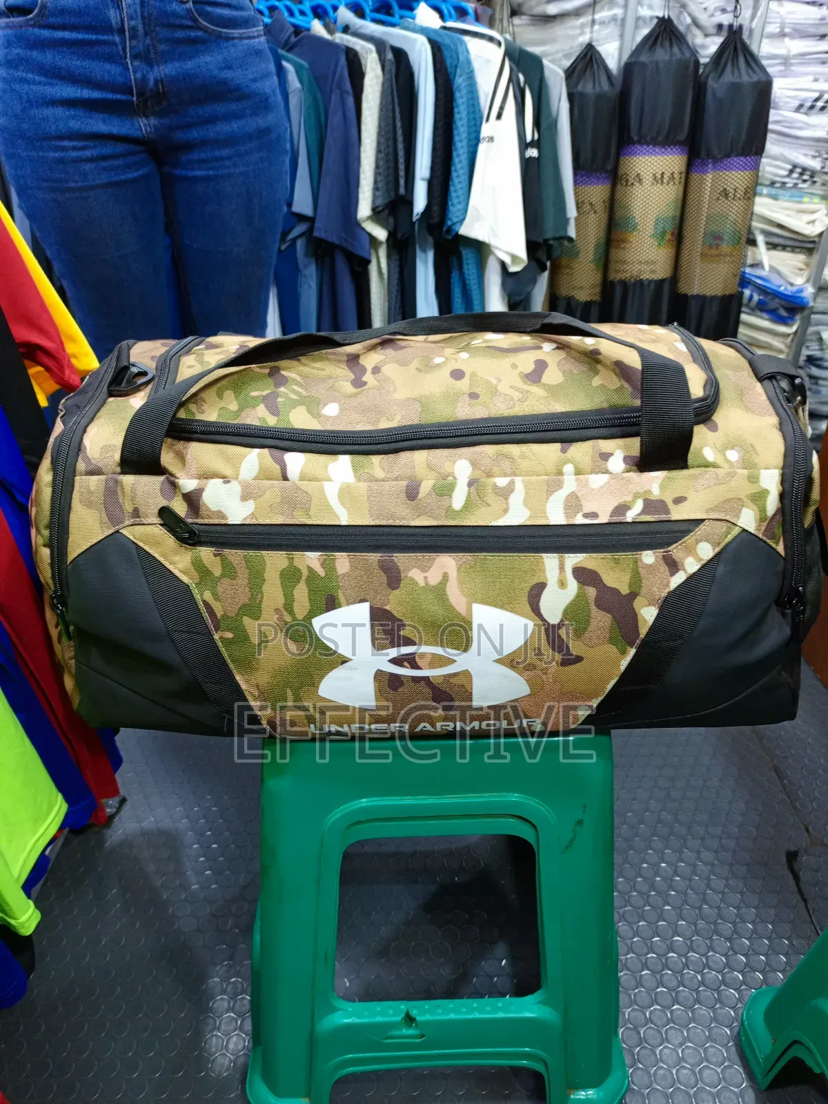 Camouflage-Patterned Under Armour Undeniable 5.0 Duffle Bag.