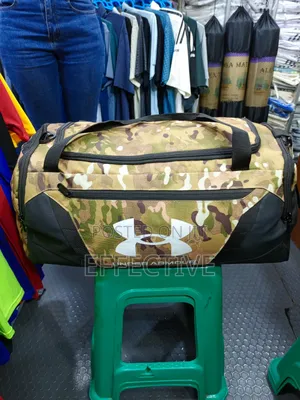 Camouflage-Patterned Under Armour Undeniable 5.0 Duffle Bag.
