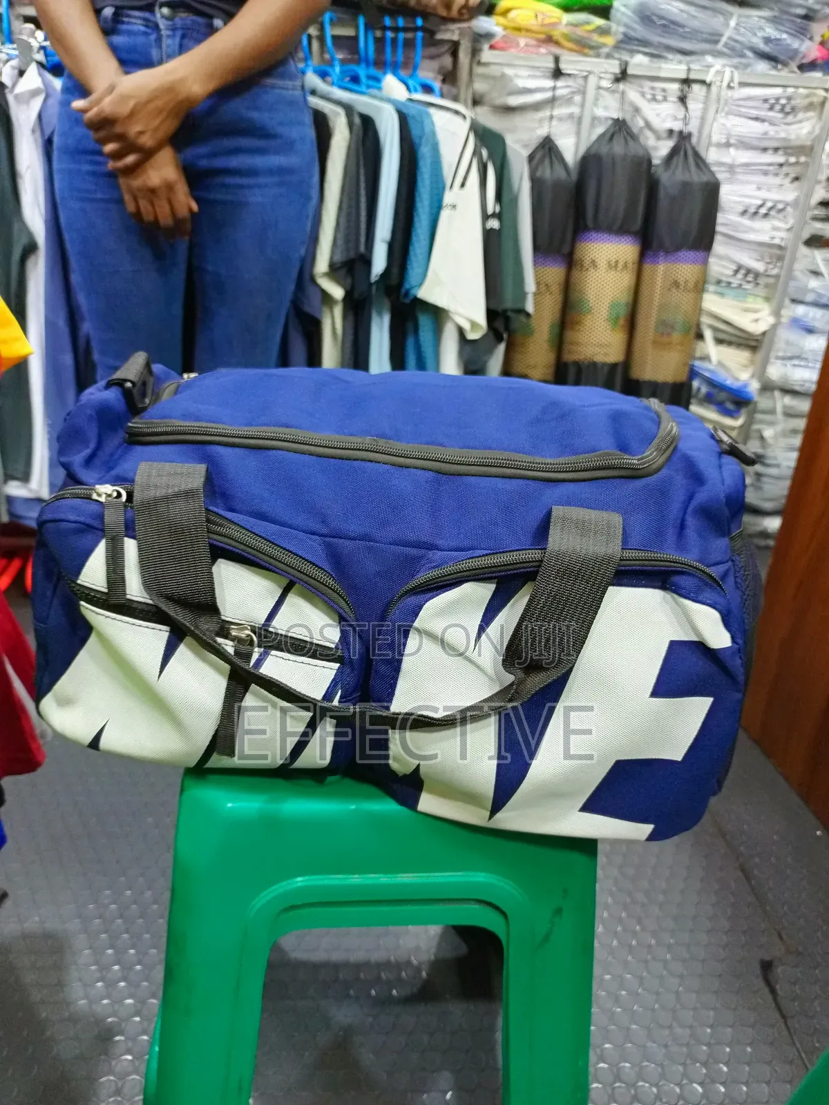 Blue Duffel Bag