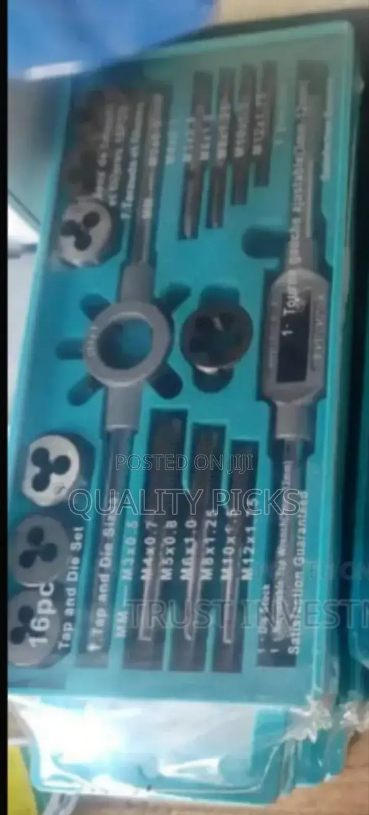 Alloy Steel Metric Tap Wrench and Die Set.