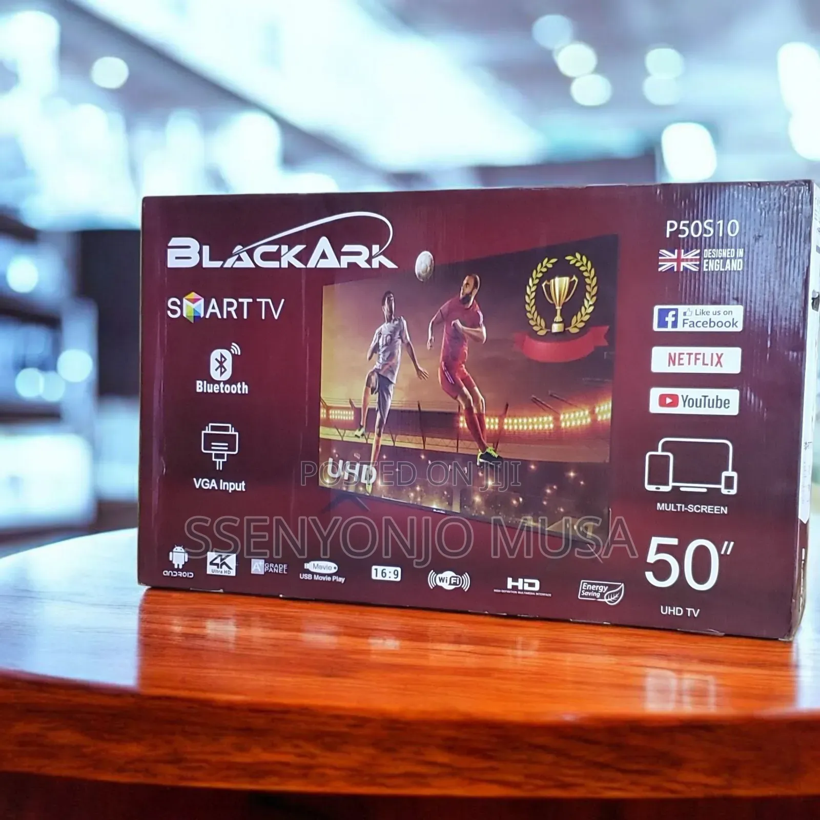 Blackark P50s10 50" Uhd Smart Tv - Netflix, Youtube, Bt -