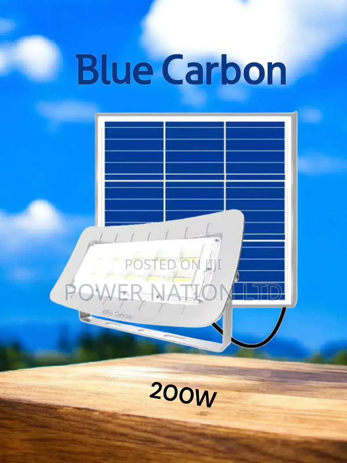 200w Blue Carbon Radar Solar Flood Light Model8520ip65