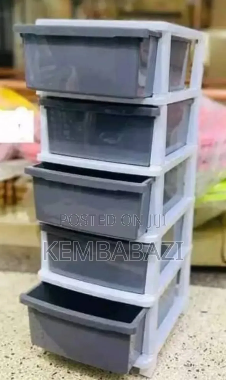 Plastic Storage Cabinet Trolley
