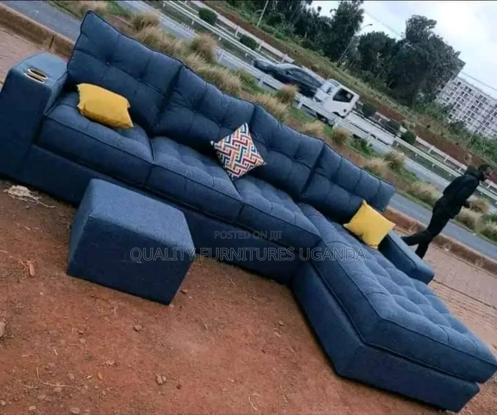 6 Seater Fibre Luxurious Sofa Bed