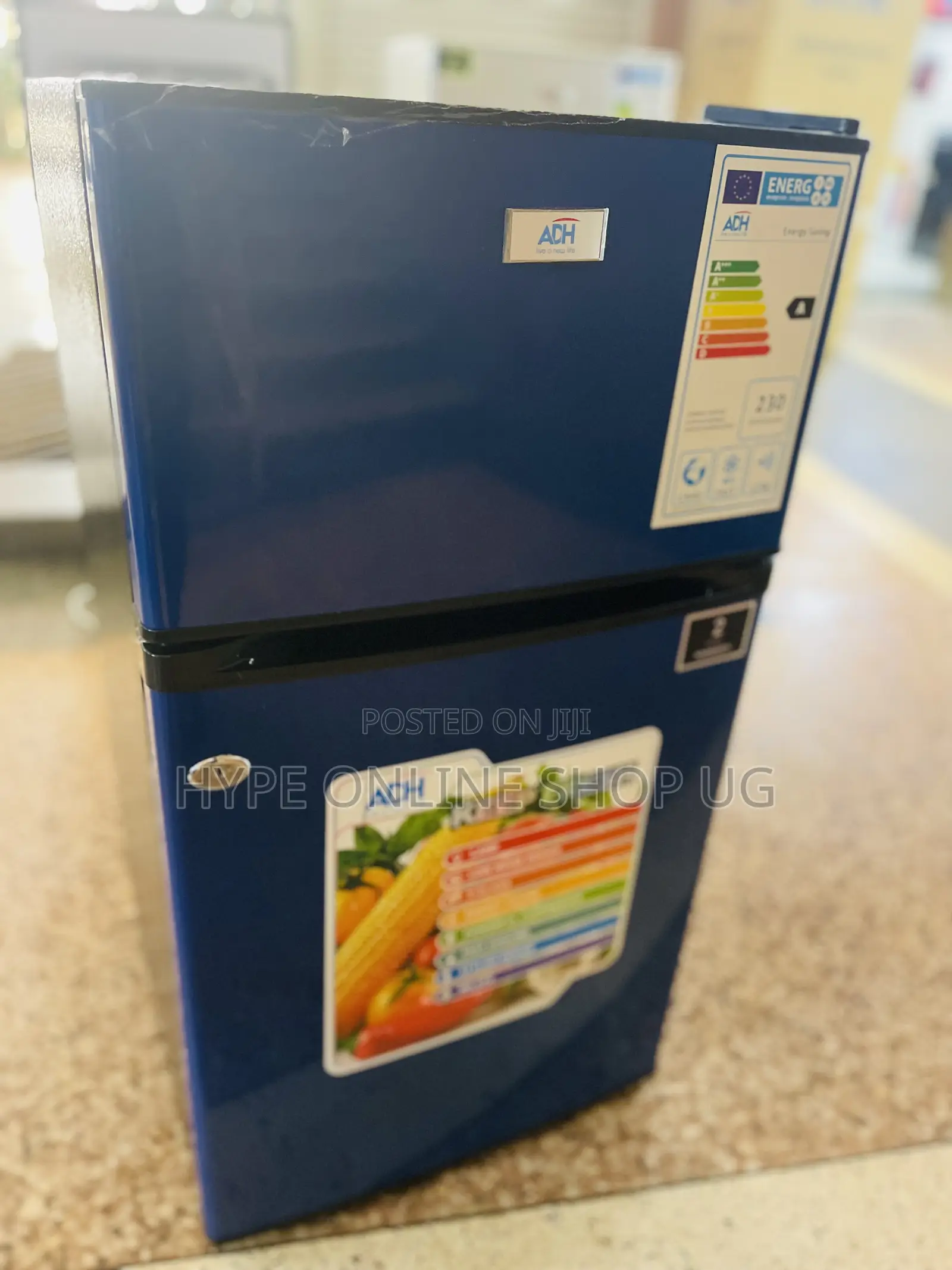 120l Blue Adh Double Door Fridge