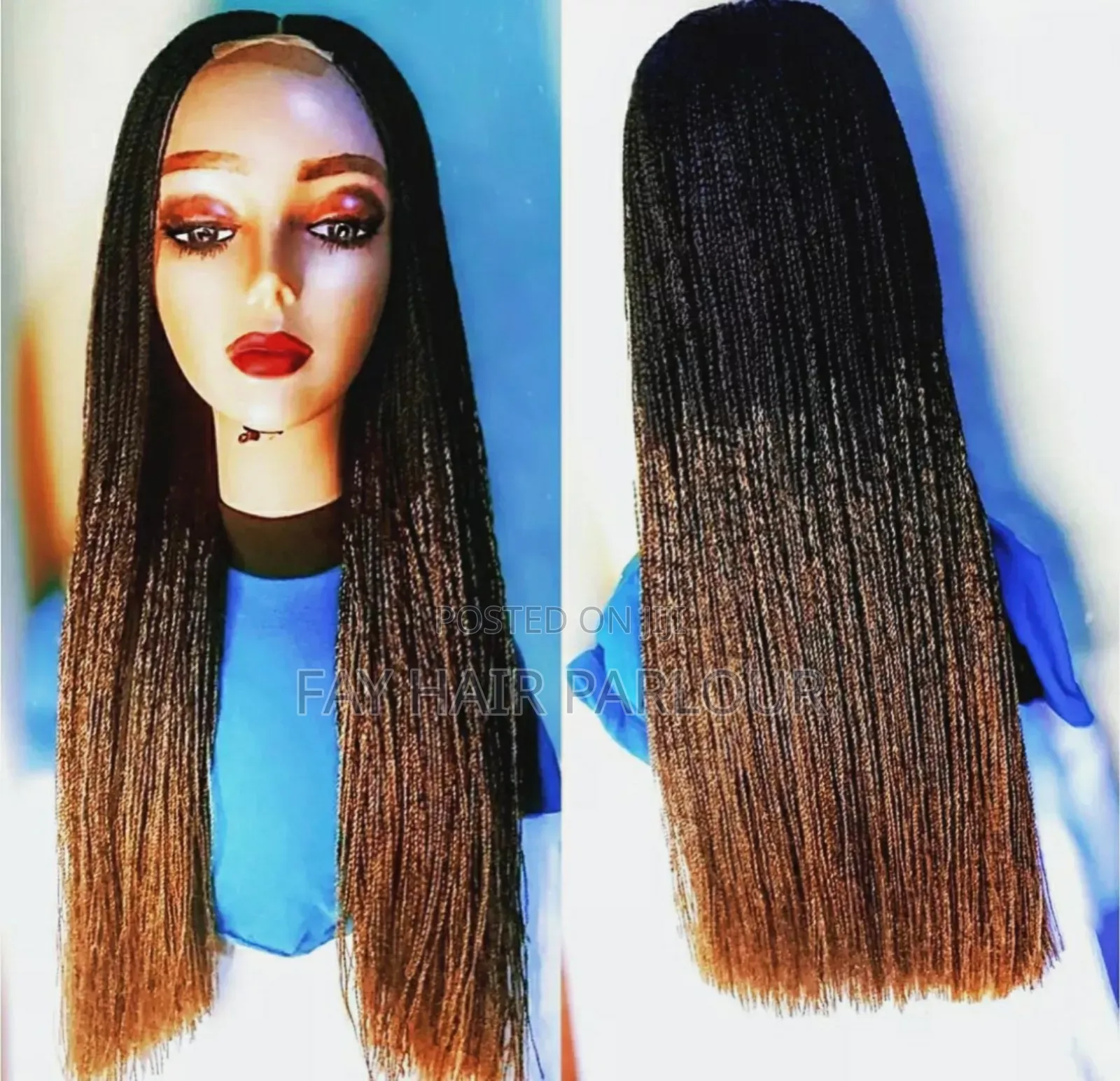 Twist Wigs Made on a 2 by 4 Closure