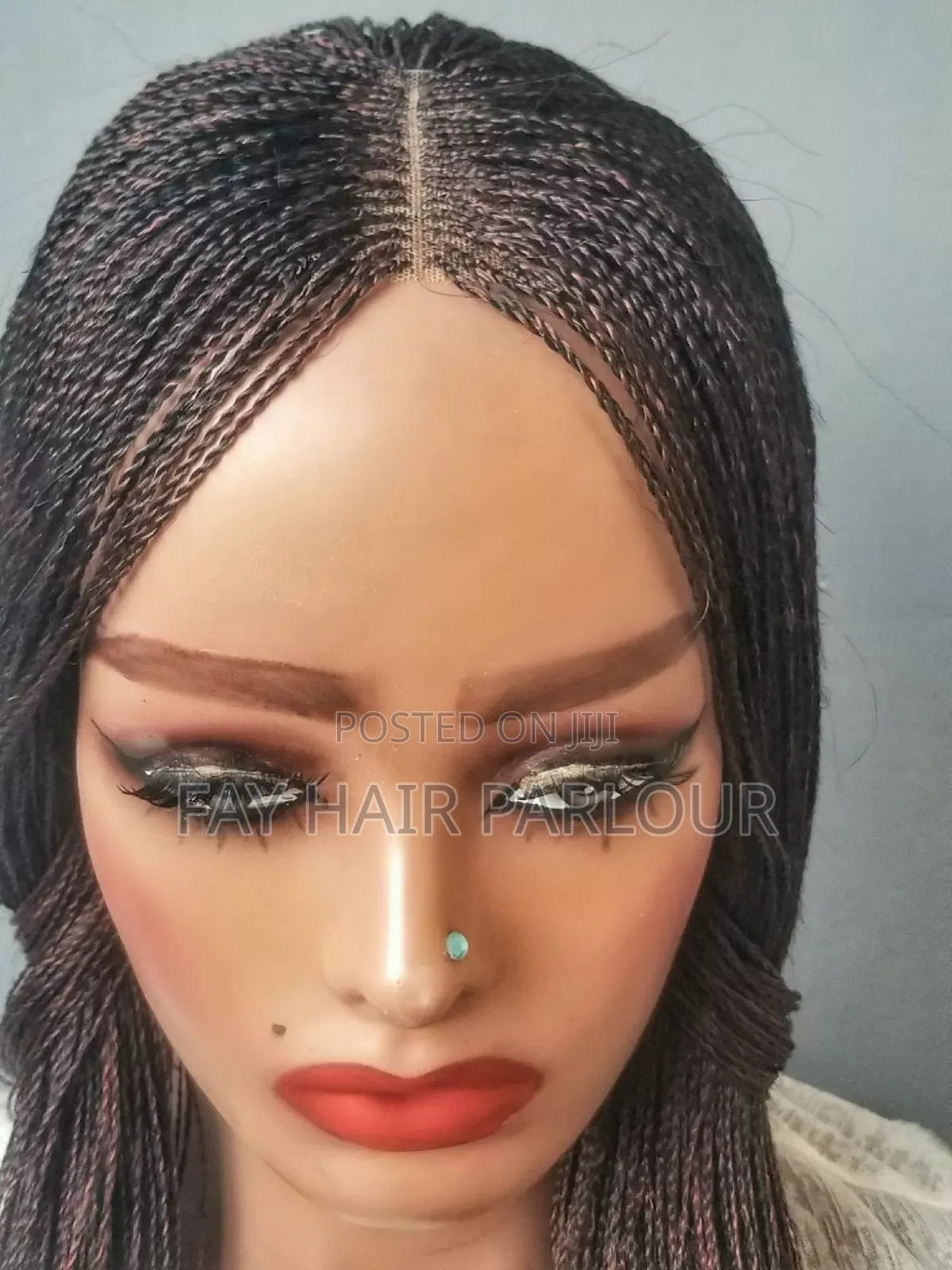 Twist Wigs Made on a 2 by 4 Closure