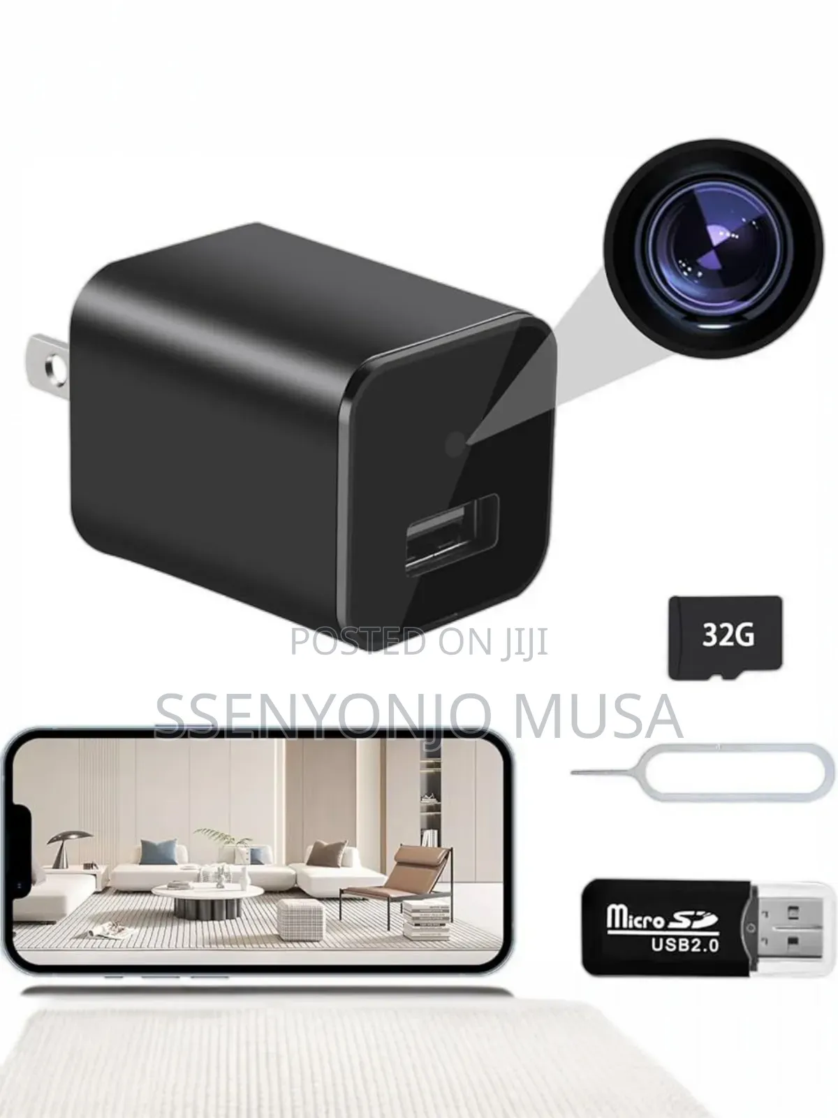 Mini Hidden Spy Camera 1080p Hd - Usb Security Surveillance-