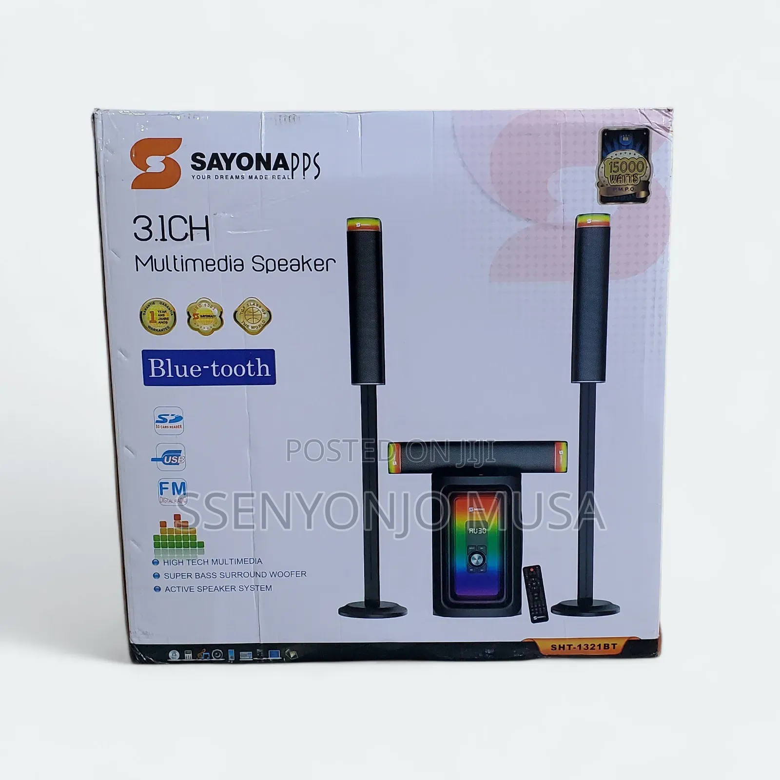 Sayonapps 3.1ch Multimedia Speaker System - Home Theater-