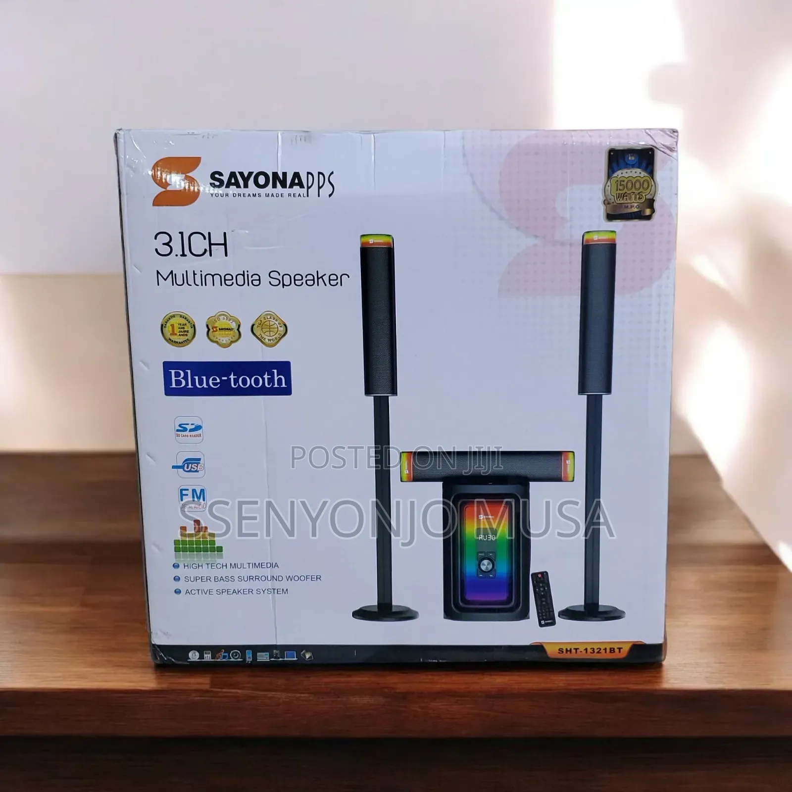 Sayonapps 3.1ch Multimedia Speaker System - Home Theater-