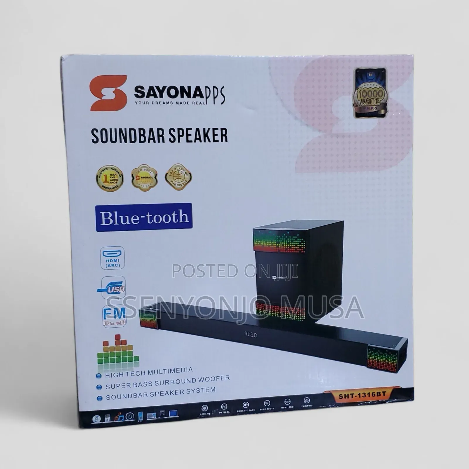 Sayona Soundbar Speaker System - 2.1 Channel Home Theater