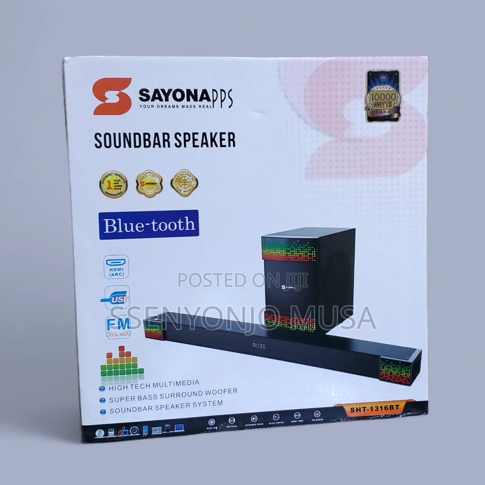Sayona Soundbar Speaker System - 2.1 Channel Home Theater