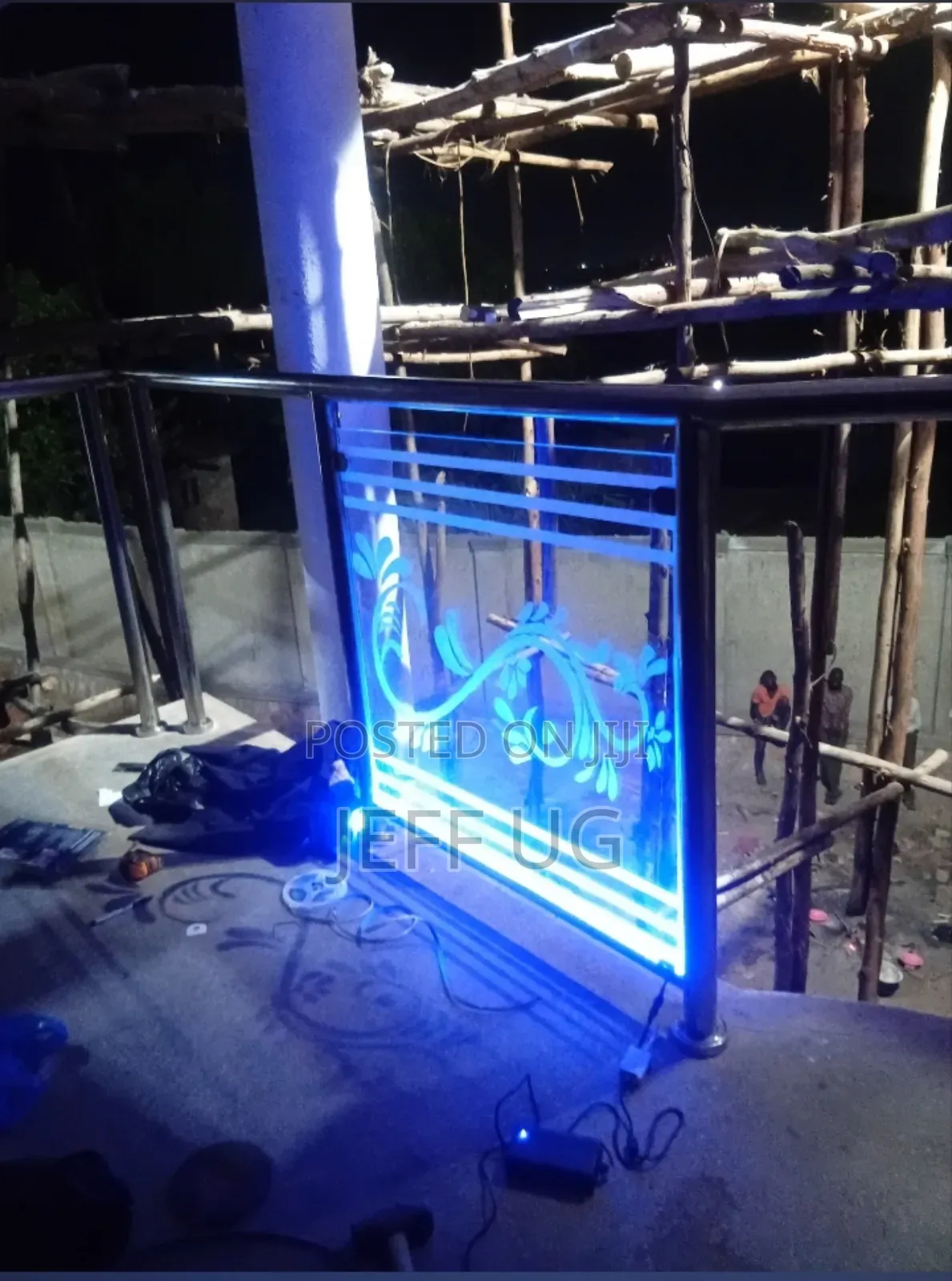 Stainless Steel Balcony With Strip Lights (Led Lights)