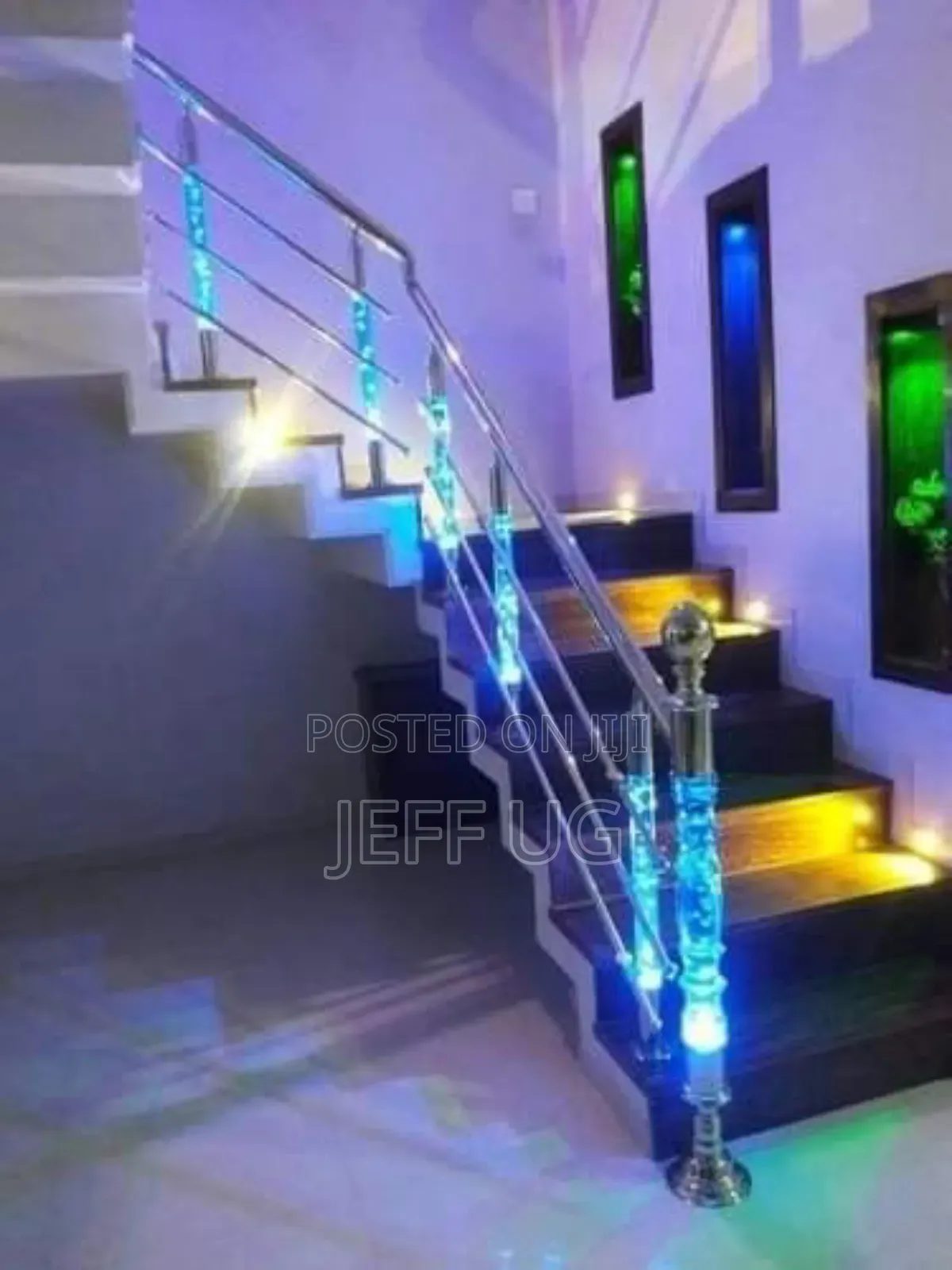 Stainless Steel Balcony With Strip Lights (Led Lights)