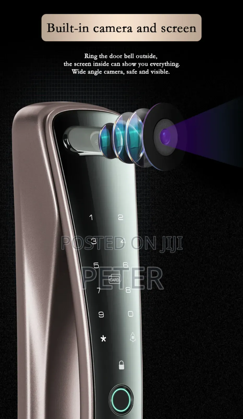 Smart Door Lock With Screen and Camera