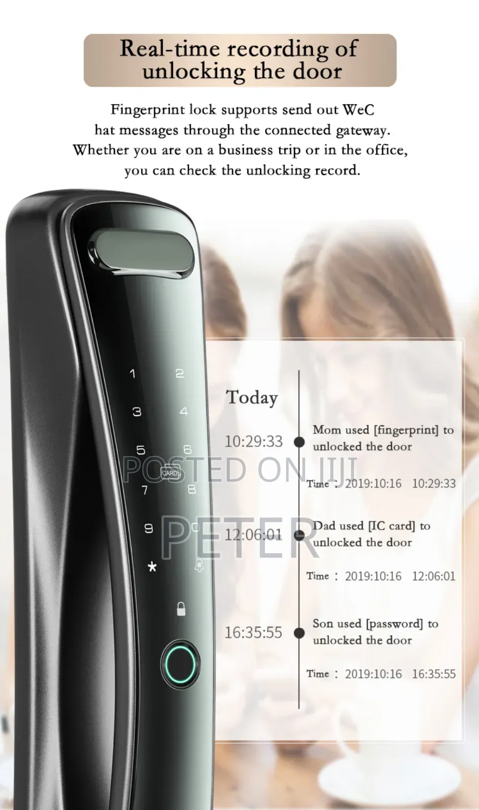 Smart Door Lock With Screen and Camera