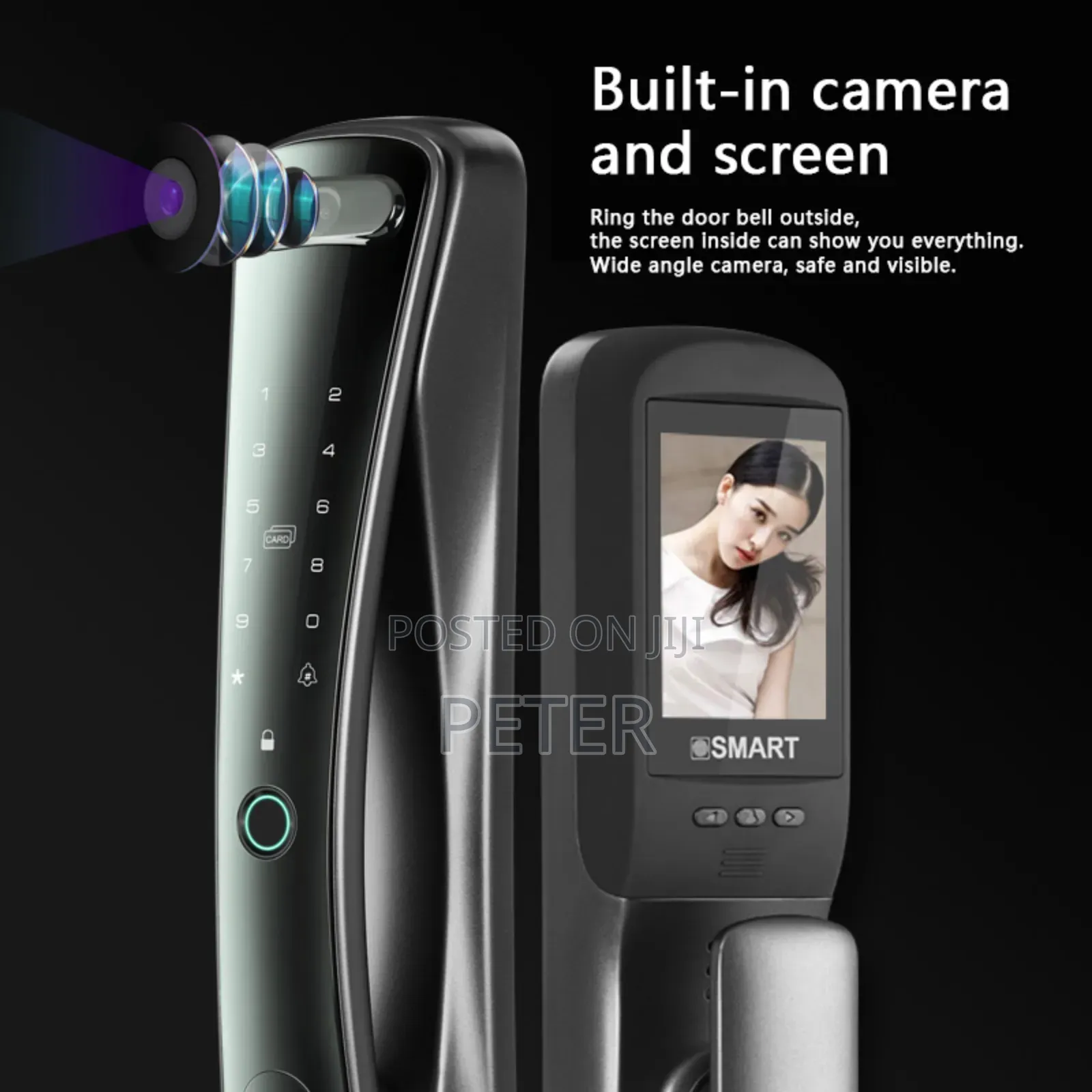 Smart Door Lock With Screen and Camera