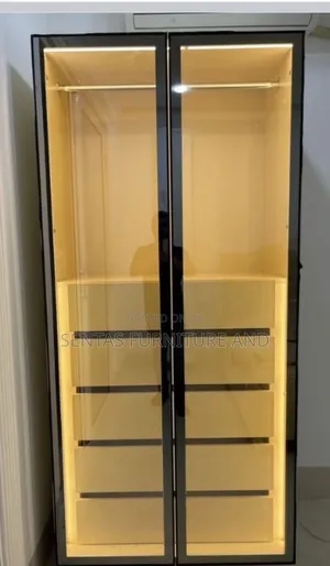 Wardrobe Installation With Aluminium Profile Glass Shutters