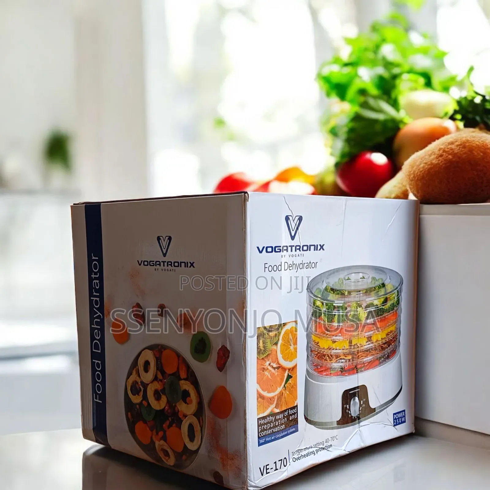 Vogatronix 6 Layer Food Dehydrator - Fruit Vegetable Dryer
